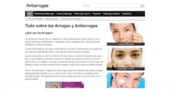 Desktop Screenshot of antiarrugas.com.es