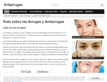 Tablet Screenshot of antiarrugas.com.es