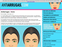 Tablet Screenshot of antiarrugas.com